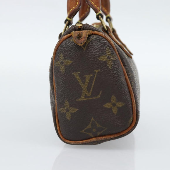 LOUIS VUITTON Monogram Mini Speedy Hand Bag M41534 LV Auth 188873
