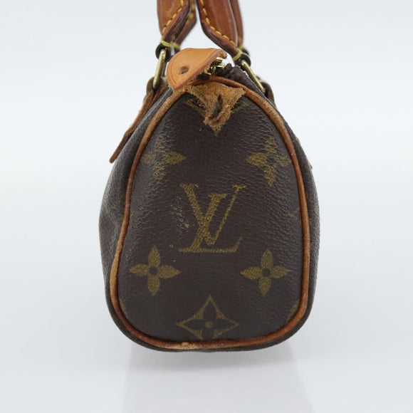LOUIS VUITTON Monogram Mini Speedy Hand Bag M41534 LV Auth 188873