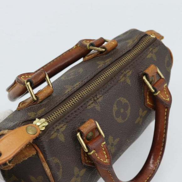 LOUIS VUITTON Monogram Mini Speedy Hand Bag M41534 LV Auth 188873