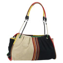 BOTTEGA VENETA Tote Bag Canvas Multicolor Silver Auth 188875A-1
