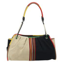 BOTTEGA VENETA Tote Bag Canvas Multicolor Silver Auth 188875A-13