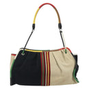 BOTTEGA VENETA Tote Bag Canvas Multicolor Silver Auth 188875A-2