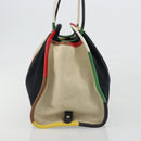 BOTTEGA VENETA Tote Bag Canvas Multicolor Silver Auth 188875A-3