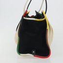 BOTTEGA VENETA Tote Bag Canvas Multicolor Silver Auth 188875A-4