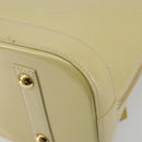 LOUIS VUITTON Monogram Vernis Alma PM Hand Bag Beige Poodle M91751 Auth 188876-16