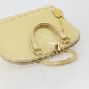 LOUIS VUITTON Monogram Vernis Alma PM Hand Bag Beige Poodle M91751 Auth 188876-7