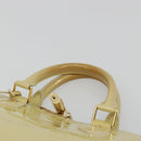 LOUIS VUITTON Monogram Vernis Alma PM Hand Bag Beige Poodle M91751 Auth 188876-9