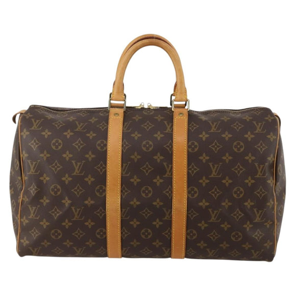 LOUIS VUITTON Monogram Keepall 45 Boston Bag M41428 LV Auth 188877