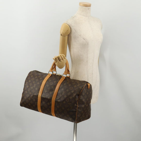 LOUIS VUITTON Monogram Keepall 45 Boston Bag M41428 LV Auth 188877