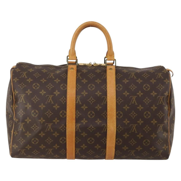 LOUIS VUITTON Monogram Keepall 45 Boston Bag M41428 LV Auth 188877