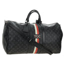 LOUIS VUITTON Monogram Eclipse Keepall Bandouliere 55 Boston Bag LV Auth 188879V-1