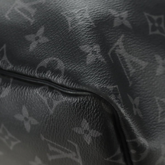 LOUIS VUITTON Monogram Eclipse Keepall Bandouliere 55 Boston Bag LV Auth 188879V