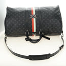 LOUIS VUITTON Monogram Eclipse Keepall Bandouliere 55 Boston Bag LV Auth 188879V-9