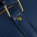 LOUIS VUITTON Epi Keepall 50 Boston Bag Blue M42965 LV Auth 188880A-10
