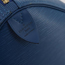 LOUIS VUITTON Epi Keepall 50 Boston Bag Blue M42965 LV Auth 188880A-17