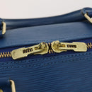 LOUIS VUITTON Epi Keepall 50 Boston Bag Blue M42965 LV Auth 188880A-18