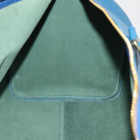 LOUIS VUITTON Epi Keepall 50 Boston Bag Blue M42965 LV Auth 188880A
