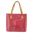 LOUIS VUITTON Monogram Vernis Houston Hand Bag Fran Boise M9135F LV Auth 188881A-2