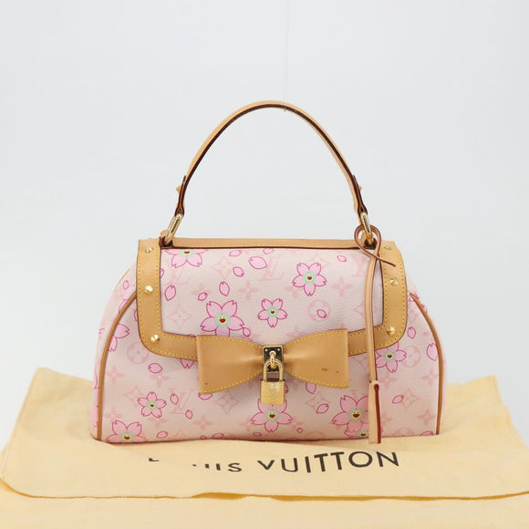 LOUIS VUITTON Cherry Blossom Sac Retro PM Hand Bag Pink M92013 LV Auth 188882SAM
