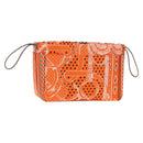 HERMES Foolby 25 Pouch Silk Orange Auth 188883M-1
