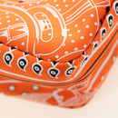 HERMES Foolby 25 Pouch Silk Orange Auth 188883M-15