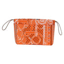 HERMES Foolby 25 Pouch Silk Orange Auth 188883M-13