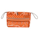 HERMES Foolby 25 Pouch Silk Orange Auth 188883M-2