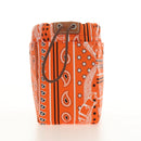 HERMES Foolby 25 Pouch Silk Orange Auth 188883M-3