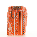 HERMES Foolby 25 Pouch Silk Orange Auth 188883M-4