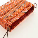 HERMES Foolby 25 Pouch Silk Orange Auth 188883M-6