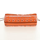 HERMES Foolby 25 Pouch Silk Orange Auth 188883M-5