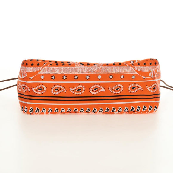HERMES Foolby 25 Pouch Silk Orange Auth 188883M
