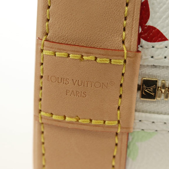LOUIS VUITTON Monogram LV x TM Alma BB Hand Bag 2way White M13078 Auth 188884SM