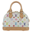 LOUIS VUITTON Monogram LV x TM Alma BB Hand Bag 2way White M13078 Auth 188884SM-2
