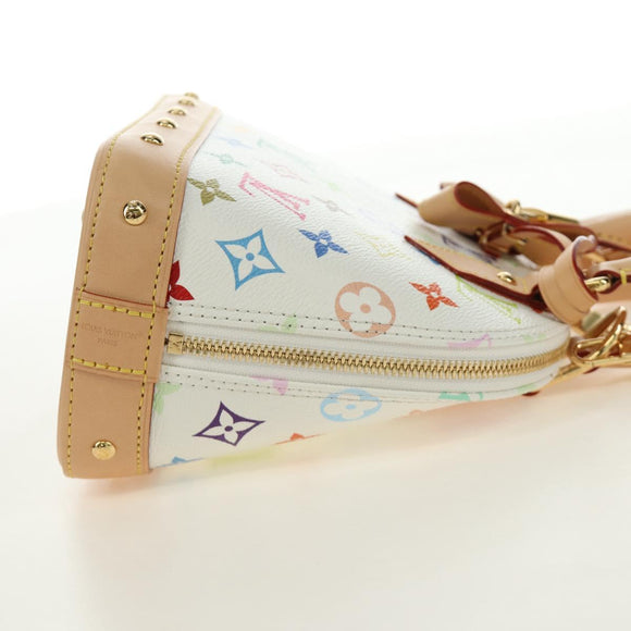 LOUIS VUITTON Monogram LV x TM Alma BB Hand Bag 2way White M13078 Auth 188884SM