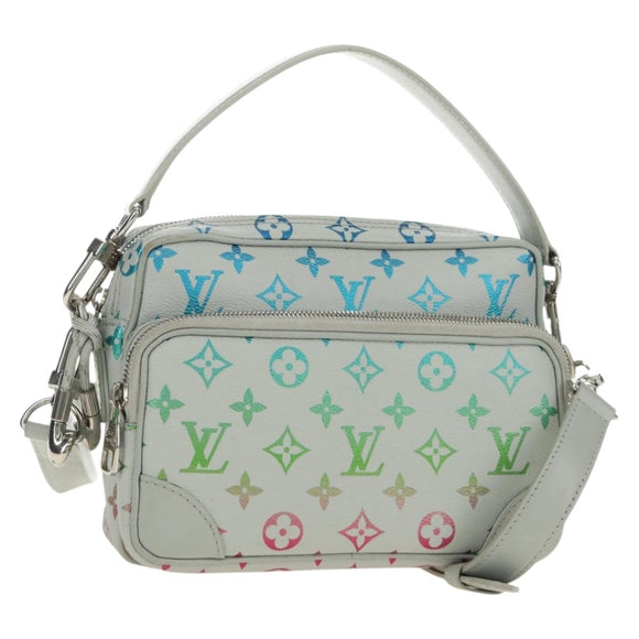 LOUIS VUITTON Monogram Iridescent Nile Shoulder Bag Gray M13897 LV Auth 188885SAM