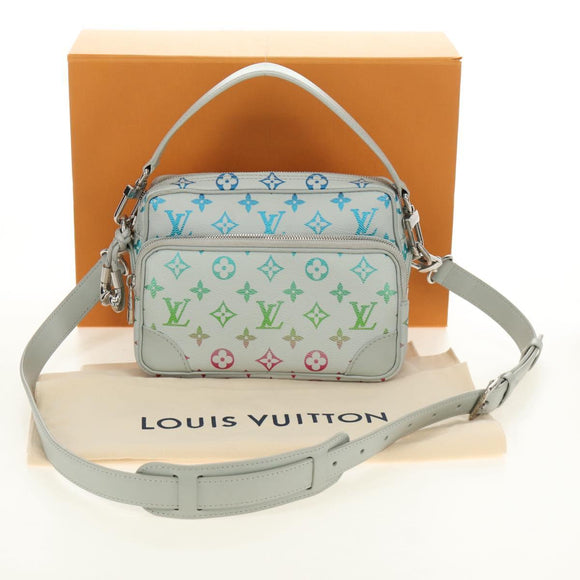 LOUIS VUITTON Monogram Iridescent Nile Shoulder Bag Gray M13897 LV Auth 188885SAM
