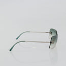 CHANEL COCO Mark Sunglasses metal Green CC Auth 188886-5
