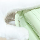 CHANEL Matelasse 19 Chain Bag Lamb Skin Gold Light green CC Auth 188887SAM-23