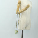 CHANEL Matelasse 19 Chain Bag Lamb Skin Gold Light green CC Auth 188887SAM-26