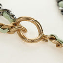 CHANEL Matelasse 19 Chain Bag Lamb Skin Gold Light green CC Auth 188887SAM-9