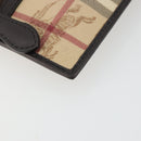 BURBERRY Nova Check Shoulder Bag PVC Beige Gold Auth 188891A-15