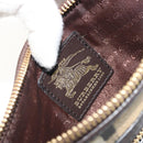 BURBERRY Nova Check Shoulder Bag PVC Beige Gold Auth 188891A-18