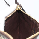 BURBERRY Nova Check Shoulder Bag PVC Beige Gold Auth 188891A-19