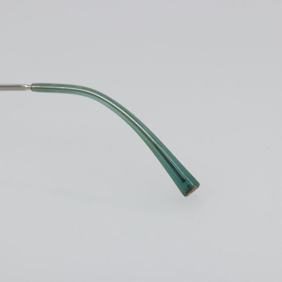 CHANEL Camelia Sunglasses metal Green CC Auth 188892