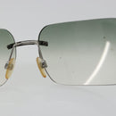 CHANEL Camelia Sunglasses metal Green CC Auth 188892-12