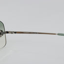 CHANEL Camelia Sunglasses metal Green CC Auth 188892-9