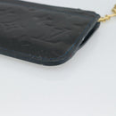 LOUIS VUITTON Vernis Pochette Cles NM Coin Purse Bluenuit M93665 LV Auth 188895-15