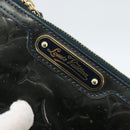 LOUIS VUITTON Vernis Pochette Cles NM Coin Purse Bluenuit M93665 LV Auth 188895-17
