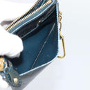 LOUIS VUITTON Vernis Pochette Cles NM Coin Purse Bluenuit M93665 LV Auth 188895-20